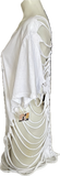 Looney Tunes bboys shredded backless oversized graphic t shirt