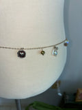 Mermaid adjustable charm bellychain multiwear necklace