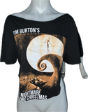 The Nightmare Before Christmas backless holiday slitweave graphic t shirt