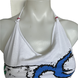 Beaded Wish Tour 92 shredded handkerchief style retro halter top