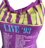 90s concert shredded handkerchief style retro halter top