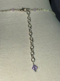 Coin pearl and Swarovski crystal adjustable multiwear silver bodychain
