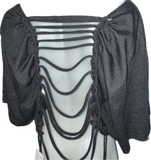 Halloween Glow in the dark I’m here for the boos slitweave backless crop top L XL XXL XXXL
