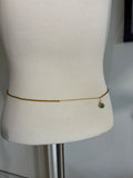 Amber waves w pink heart faceted diamonte bellychain multiwear necklace wrap bracelet