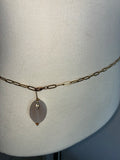 Brass paperclip bellychain multiwear necklace wrap bracelet
