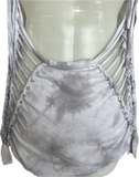 Groku tie dye backless Micro Mini slitweave Cover Up