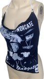 OG original gangster Festival Fashion shredded cut up retro halter top t shirt