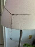 Silver heart charm bellychain multiwear necklace