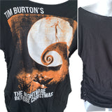 Nightmare before Christmas Inspired holiday slitweave graphic t shirt extra large
