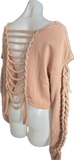 John Prine country classic folk rock music slit weave backless slitweave cropped sweatshirt