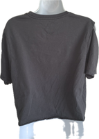 Don’t fall asleep deconstructed cut up cropped t shirt