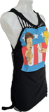 Beavis and Butthead MTV 90s USA cut up backless Micro Mini tshirt dress