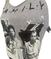 Family classic 80s horror slasher movie villains Texas shredded handkerchief style retro halter top