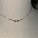 Stainless Steel gold filled evil eye protection choker Necklace