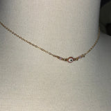 Stainless Steel gold filled evil eye protection choker Necklace