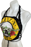 GnR Guns N’ Roses 90s rock n roll Festival Fashion overly shredded retro halter crop top graphic band tshirt XXXS XXS XS S
