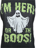 Halloween Clearance I’m here for the boos slitweave cut up woven micro mini t shirt dress