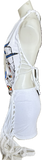 Wish tour 92 Fringe slitweave cut up backless Micro Mini tshirt dress