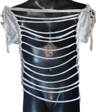 Coachella Valley California slit weave backless t shirt
