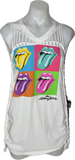 The Rolling Stones cut up backless Micro Mini tshirt dress
