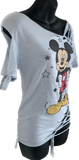 Mouse in the House backless classic cartoon shredded slit weave tshirt one size fits most