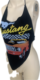 Mustang Festival Fashion shredded handkerchief style retro halter t