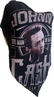 Man in black Festival Fashion shredded handkerchief style retro halter t