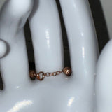 Queen Bee 🐝 adjustable rose gold bedazzled Fingerbang hand chain