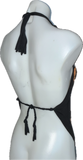 The Nightmare Before Christmas Inspired backless Halloween holiday cut up graphic t shirt crop handkerchief style halter top XXXS XXS XS S