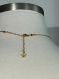 Sealed with a kiss Stainless Steel gold plated smooches rhinestone lip Necklace