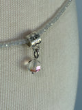White crystal vintage Swarovski bellychain multiwear necklace wrap bracelet