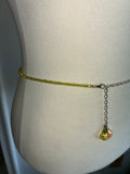 Yellow Starfish adjustable crystal mermaid bellychain multiwear necklace wrap bracelet