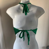 Lucky st Patrick’s day Ireland shamrock drinking party halter bikini crop top graphic holiday t shirt