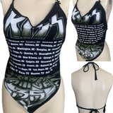 Rock n Roll all night Festival Fashion party every day shredded handkerchief style retro halter top concert t shirt