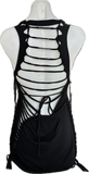 Beavis and Butthead MTV 90s USA cut up backless Micro Mini tshirt dress
