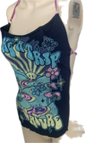 Shroomie take a trip with nature Festival Fashion trippy shredded cut up retro halter top t shirt