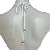 Beaded Wish Tour 92 shredded handkerchief style retro halter top