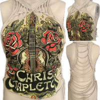Tennessee whiskey backless cut up slitweave muscle t shirt tank top