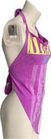 90s concert shredded handkerchief style retro halter top