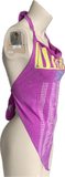 90s concert shredded handkerchief style retro halter top