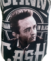 Man in black Festival Fashion shredded handkerchief style retro halter t