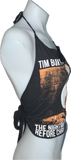 The Nightmare Before Christmas Inspired backless Halloween holiday cut up graphic t shirt crop halter top