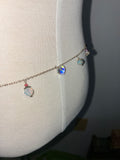Mermaid adjustable charm bellychain multiwear necklace