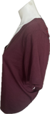Maroon backless crop top Crop