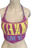 90s shredded cut up retro halter crop top bikini t shirt