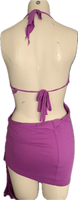 Its Only Rock n Roll Fringe cut up backless Micro Mini tshirt dresss