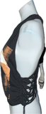 The Nightmare Before Christmas Inspired Halloween holiday slitweave graphic muscle t shirt racerback crop tank top