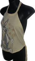 House Bunny backless classic cartoon tank crop top one size fits most
