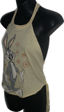 House Bunny backless classic cartoon tank crop top one size fits most