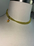 Yellow Starfish adjustable crystal mermaid bellychain multiwear necklace wrap bracelet